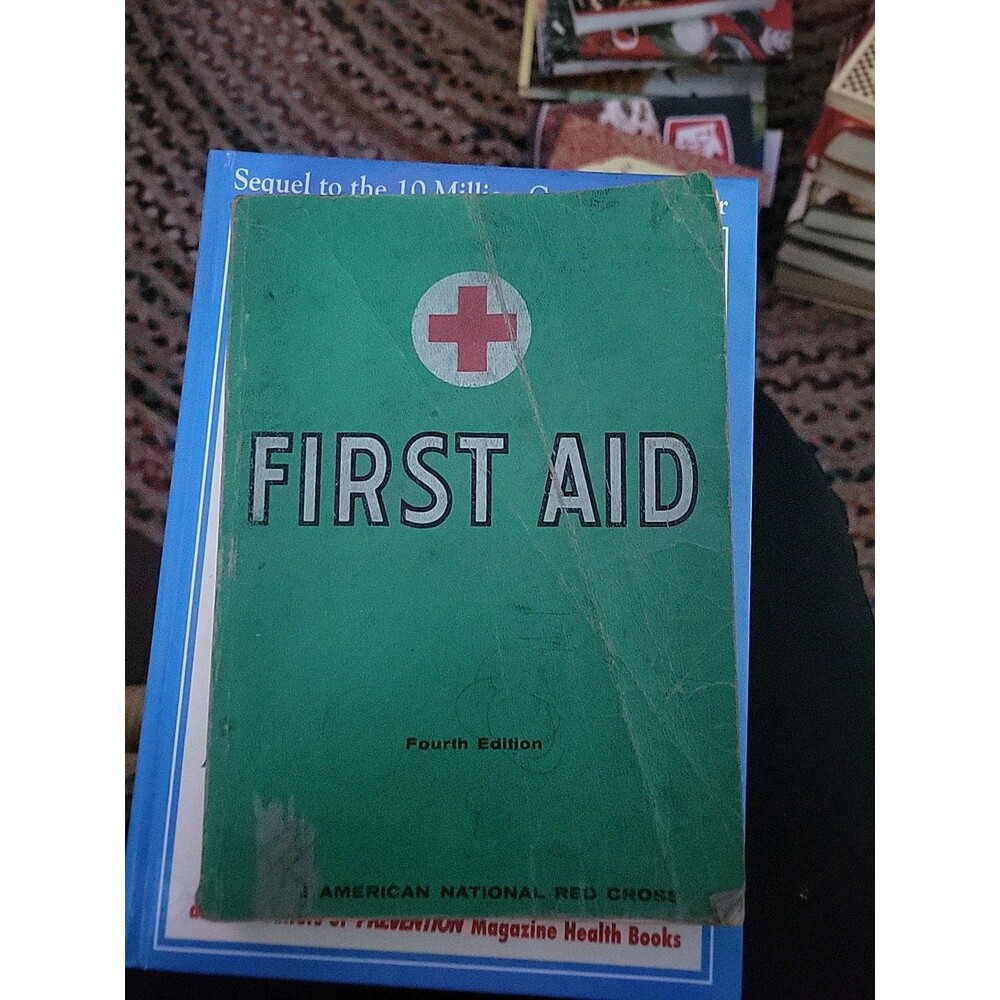 Vintage American National Red Cross First Aid Book Fourth Edition 1957